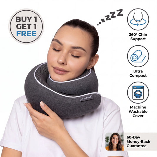 CloudNap™ Ergonomic Travel Pillow