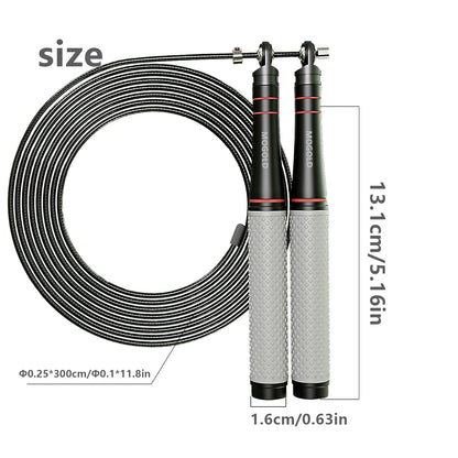 Speed Jump Rope, Heavy-Duty Adjustable Rope, Lightweight Design, Smooth Ball Bearing Rotation, Suitable for CrossFit Training