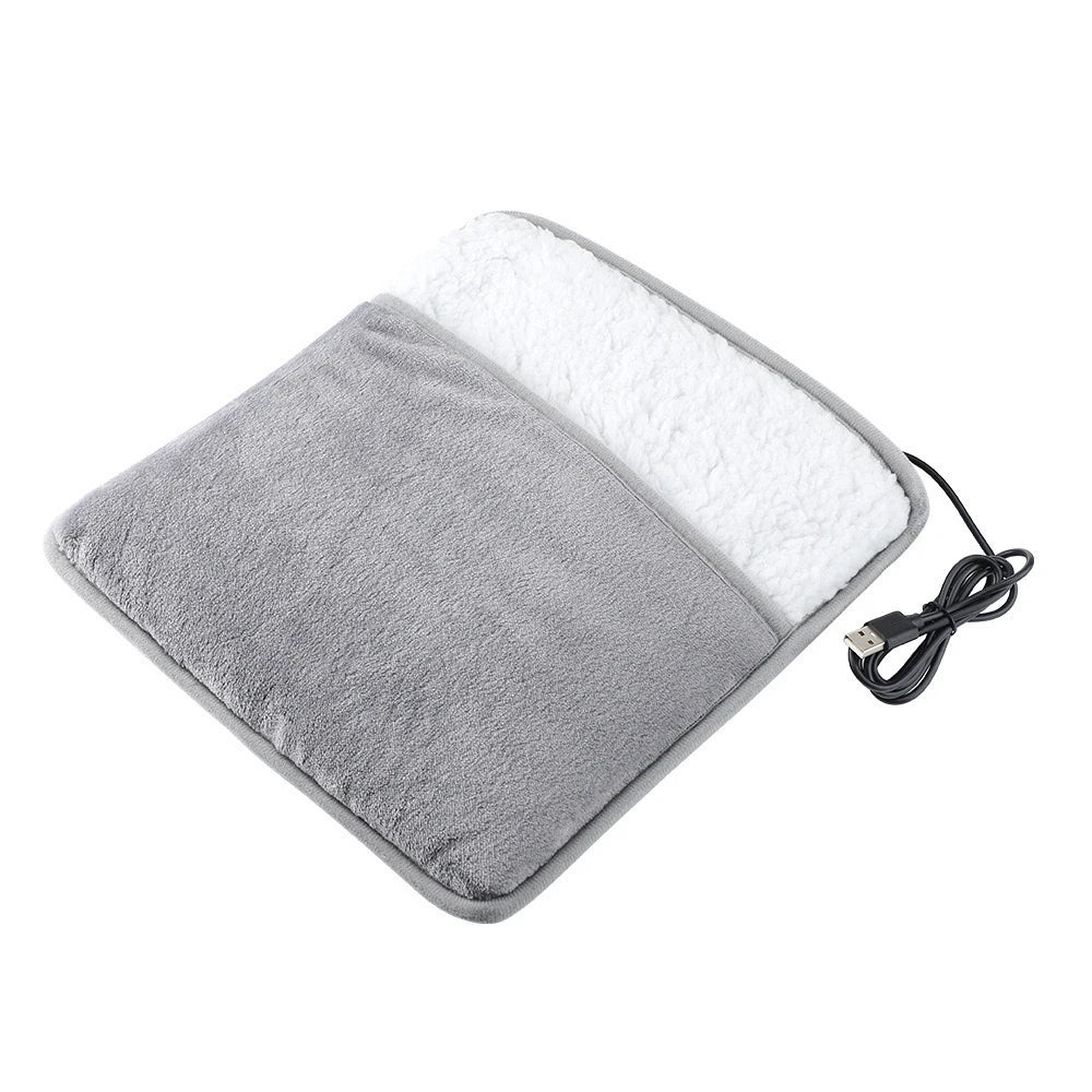 Electric Foot Warmer – Soft Flannel Heated Foot Mat, USB Powered