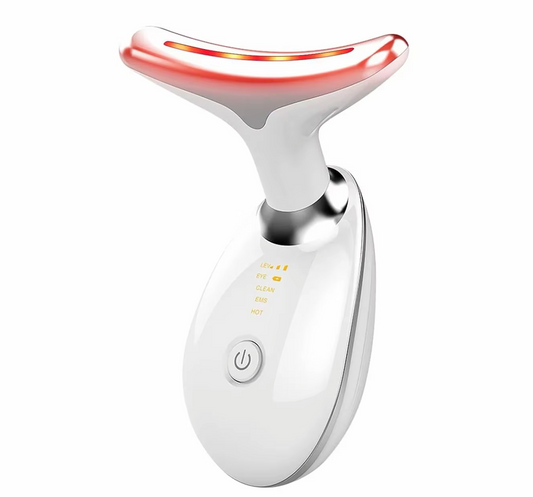 GlowLift™ — Dispositivo EMS + LED para Cuello y Rostro
