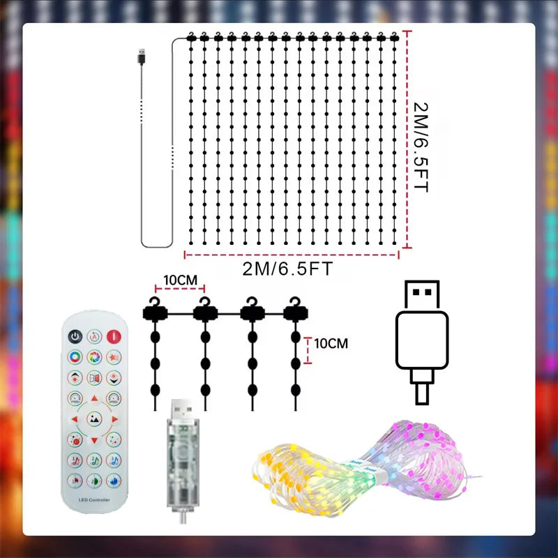 Pixelume Smart Pixel Curtain Lights
