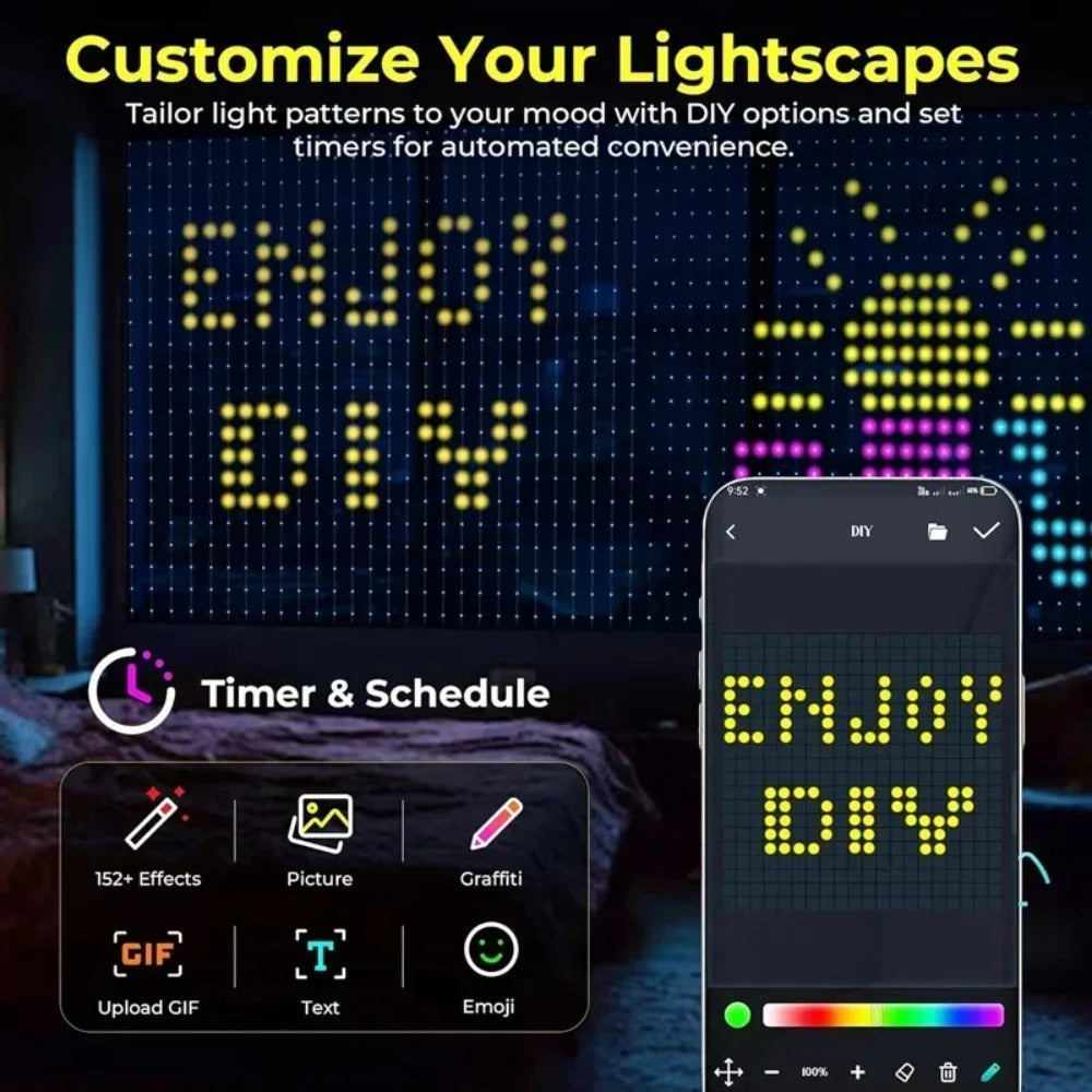 Pixelume Smart Pixel Curtain Lights