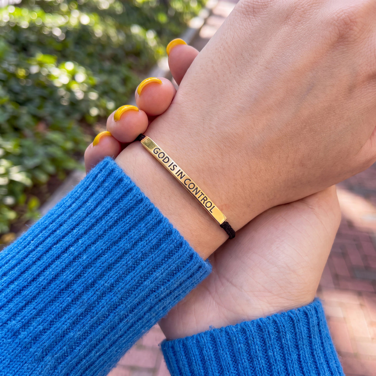 Faith & Peace Braided Bracelet Vivido