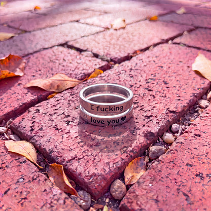 The 'I F*cking love you' Spiral Ring Vivido