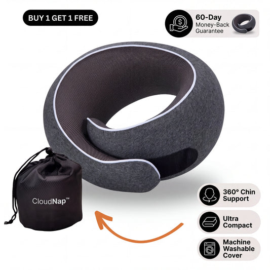 CloudNap™ Ergonomic Travel Pillow
