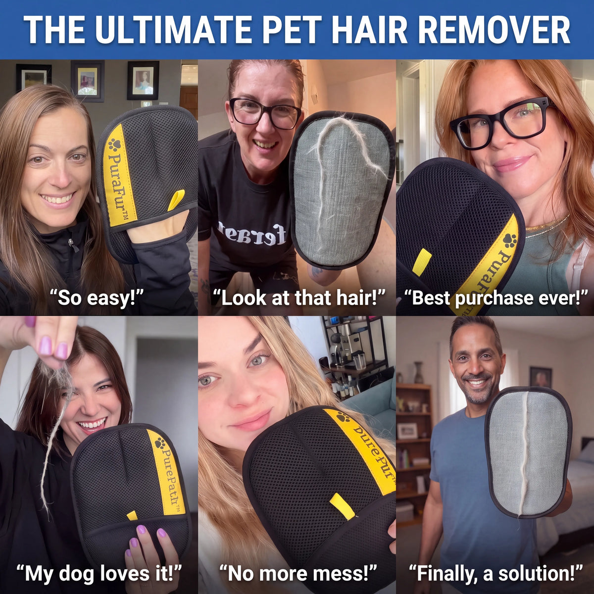 PuraFur™ Reusable Pet Hair Removal Glove