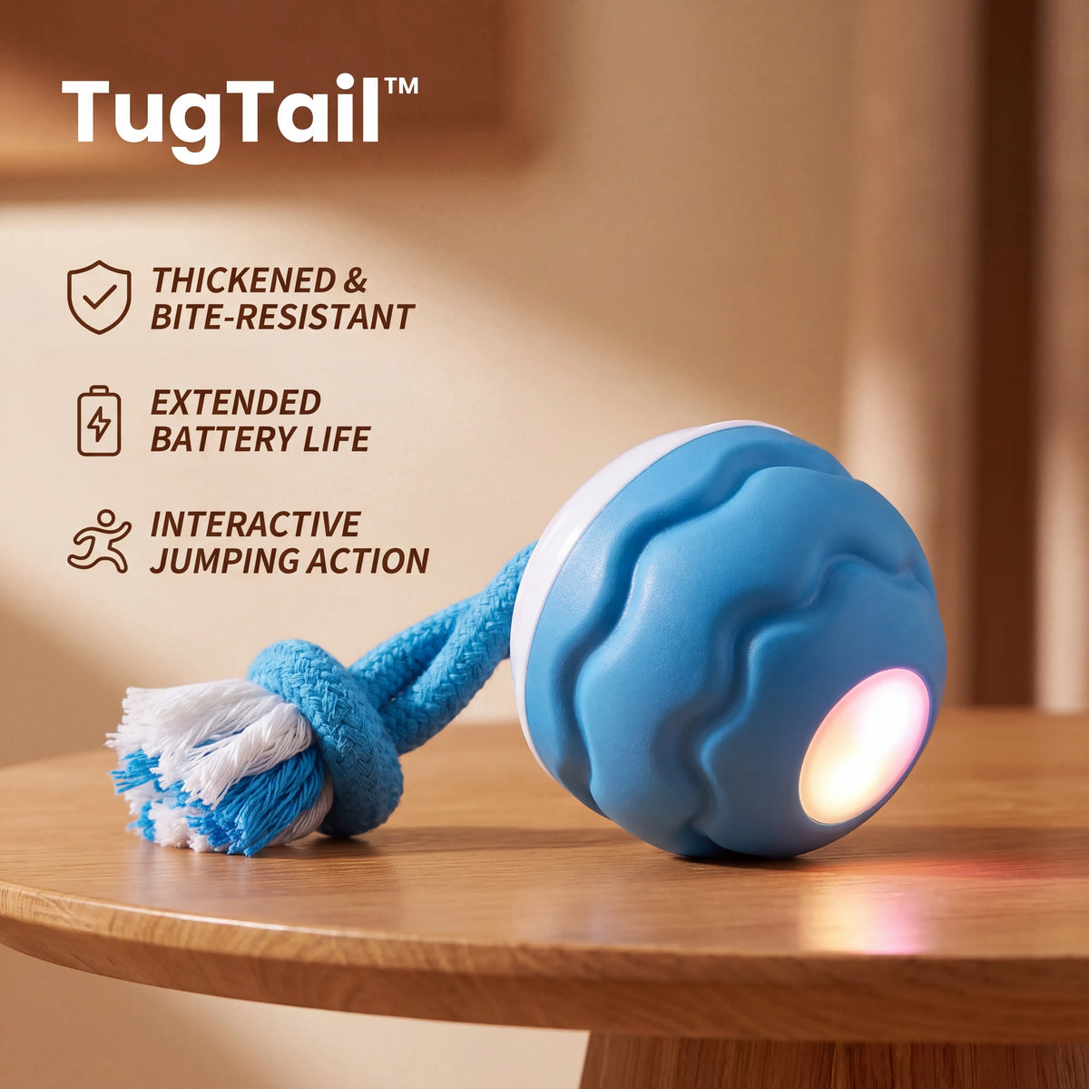 TugTail™ Smart Ball That Tires Out Big Dogs