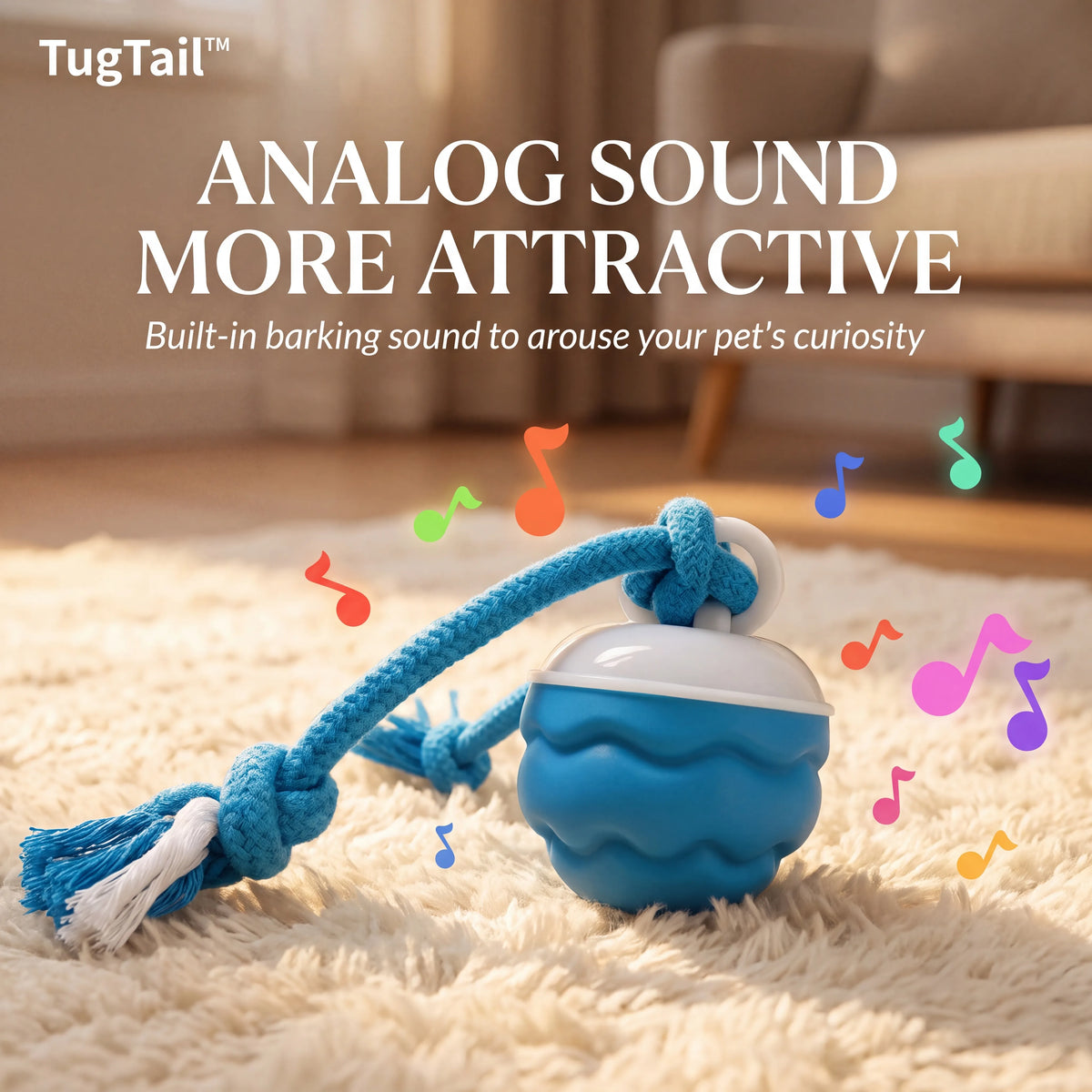 TugTail™ Smart Ball That Tires Out Big Dogs