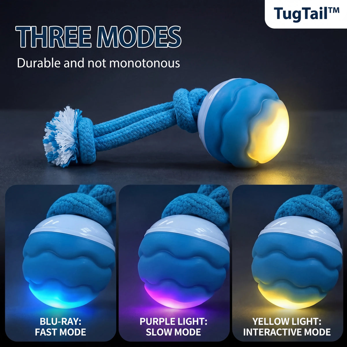 TugTail™ Smart Ball That Tires Out Big Dogs
